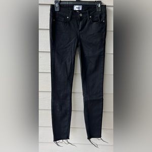 PAIGE VERDUGO ANKLE BLACK SKINNY JEANS WOMENS size 26